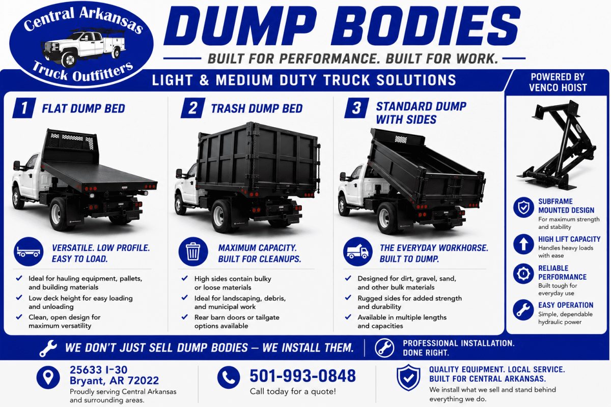 Multiple dump body options