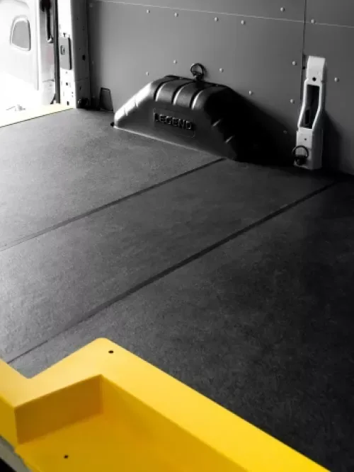 large metal shelf on pallet