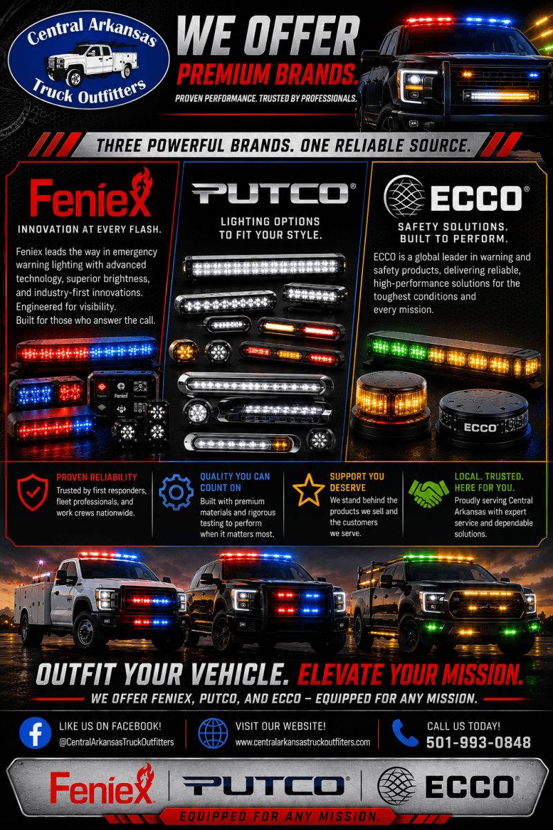 Feniex, Putco, ECCO Lighting graphic