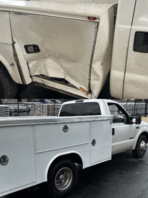 empty back of box truck