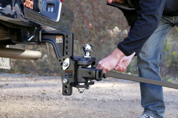 Curt Towing heavy duty, shock absorbing, adjustable trailer hitch receiver for work vehicles
