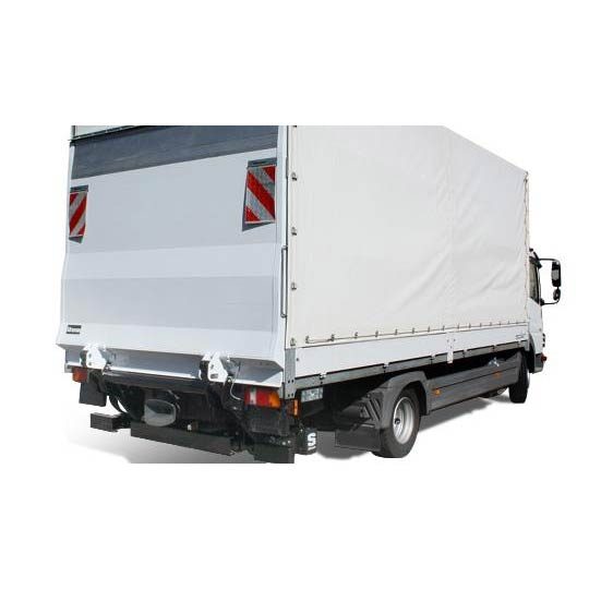maxon lift liftgate installed and closed on back of box truck
