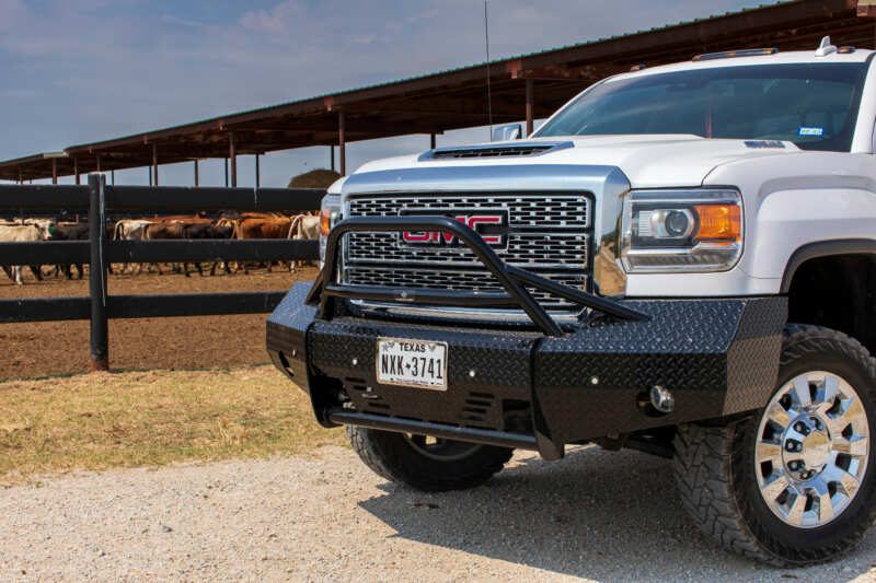Ranch Hand heavy duty brush guard installed on truck