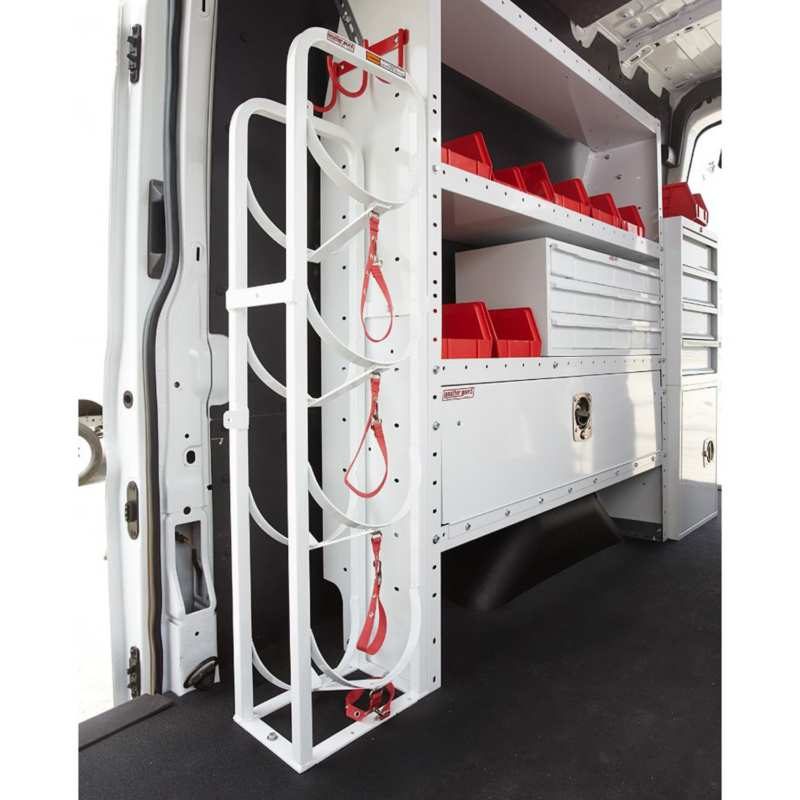 weather guard heavy duty shelving for work vehicle