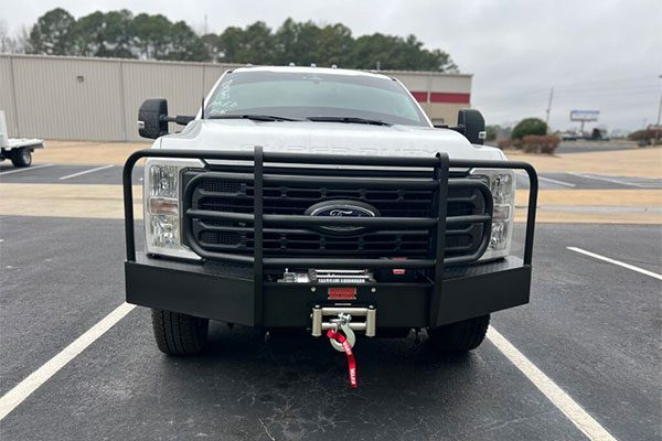 Ram guard and bumper for work trucks installed in Central Arkansas