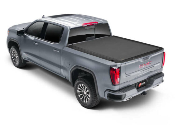TruXedo Revolver X4S bed cover installed on work truck