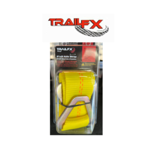 TrailFX 2 inch by 2 feet axle strap in packaging for work vehicles