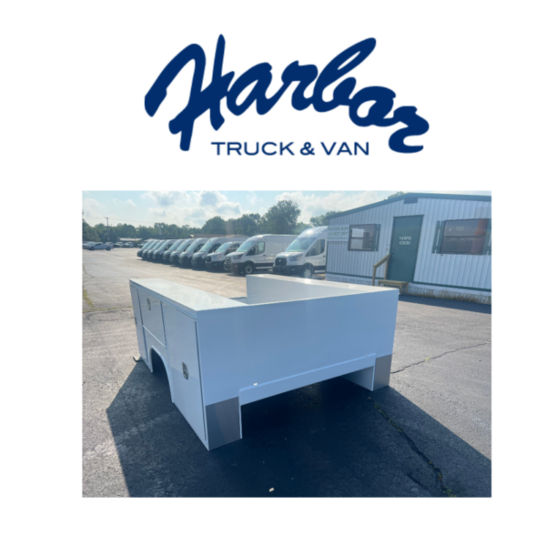 harbor Logo with utility bed for work trucks