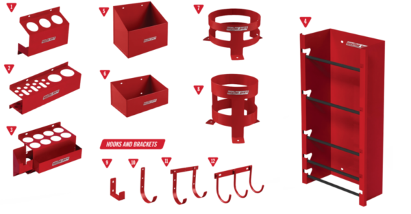weather guard hooks and brackets for work vehicles