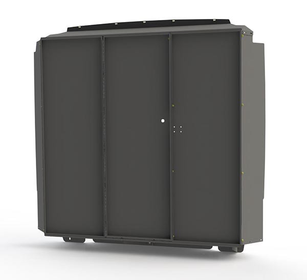 heavy duty interior divider for work vehicle