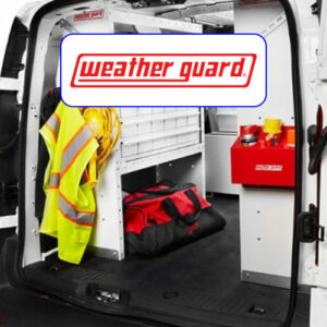 weather guard heavy duty shelves in work van