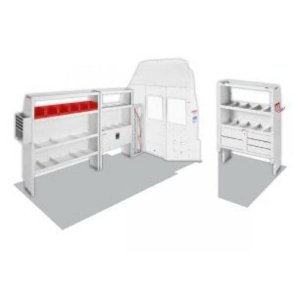 weather guard heavy duty shelving for work vehicle